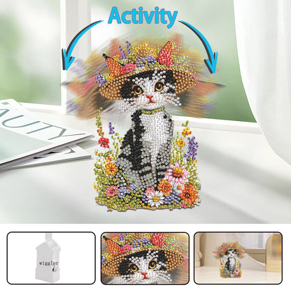 Acrylic Shaking Head Animal Diamond Painting Desktop Decors Bedroom Table Decor