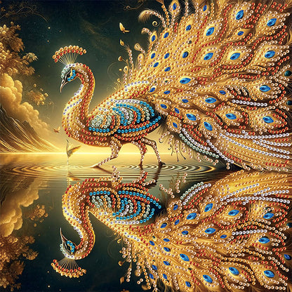 Peacock - Special Shaped Drill Diamond Painting 30*30CM