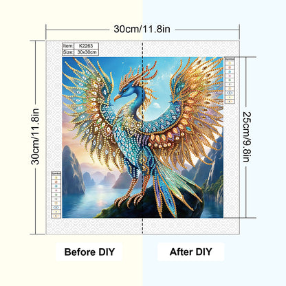 Mythical Beast Pterosaur - Special Shaped Drill Diamond Painting 30*30CM