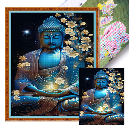 Buddha Statue - 11CT Stamped Cross Stitch 40*55CM