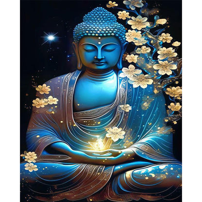 Buddha Statue - 11CT Stamped Cross Stitch 40*55CM