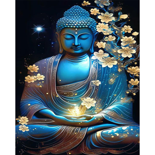 Buddha Statue - 11CT Stamped Cross Stitch 40*55CM