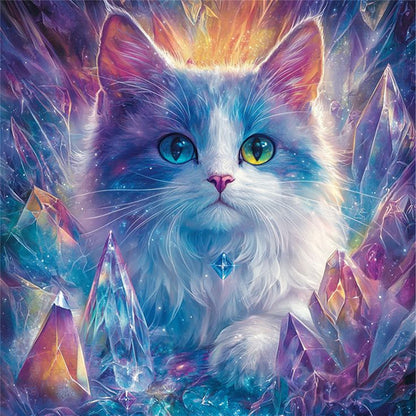 Cat - 11CT Stamped Cross Stitch 40*40CM