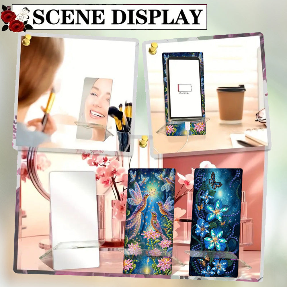 2Pcs Acrylic DIY Animals Diamond Painting Phone Holder Diamond Art Phone Bracket