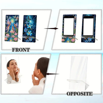 2Pcs Acrylic DIY Animals Diamond Painting Phone Holder Diamond Art Phone Bracket