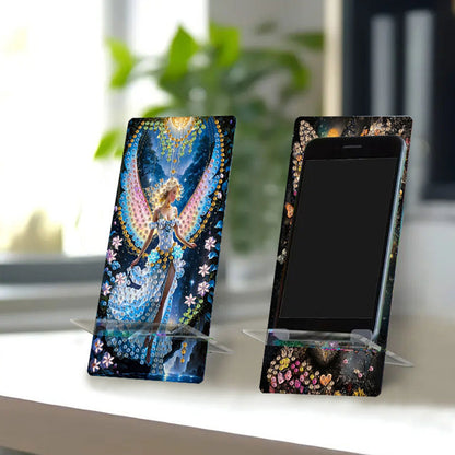 2Pcs Acrylic DIY Animals Diamond Painting Phone Holder Diamond Art Phone Bracket
