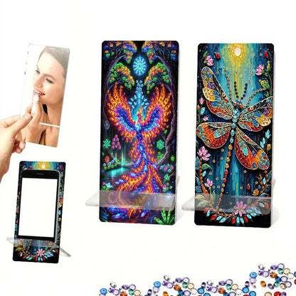 2Pcs Acrylic DIY Animals Diamond Painting Phone Holder Diamond Art Phone Bracket