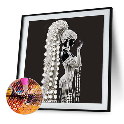 Girl - Special Shaped Drill Diamond Painting 30*30CM