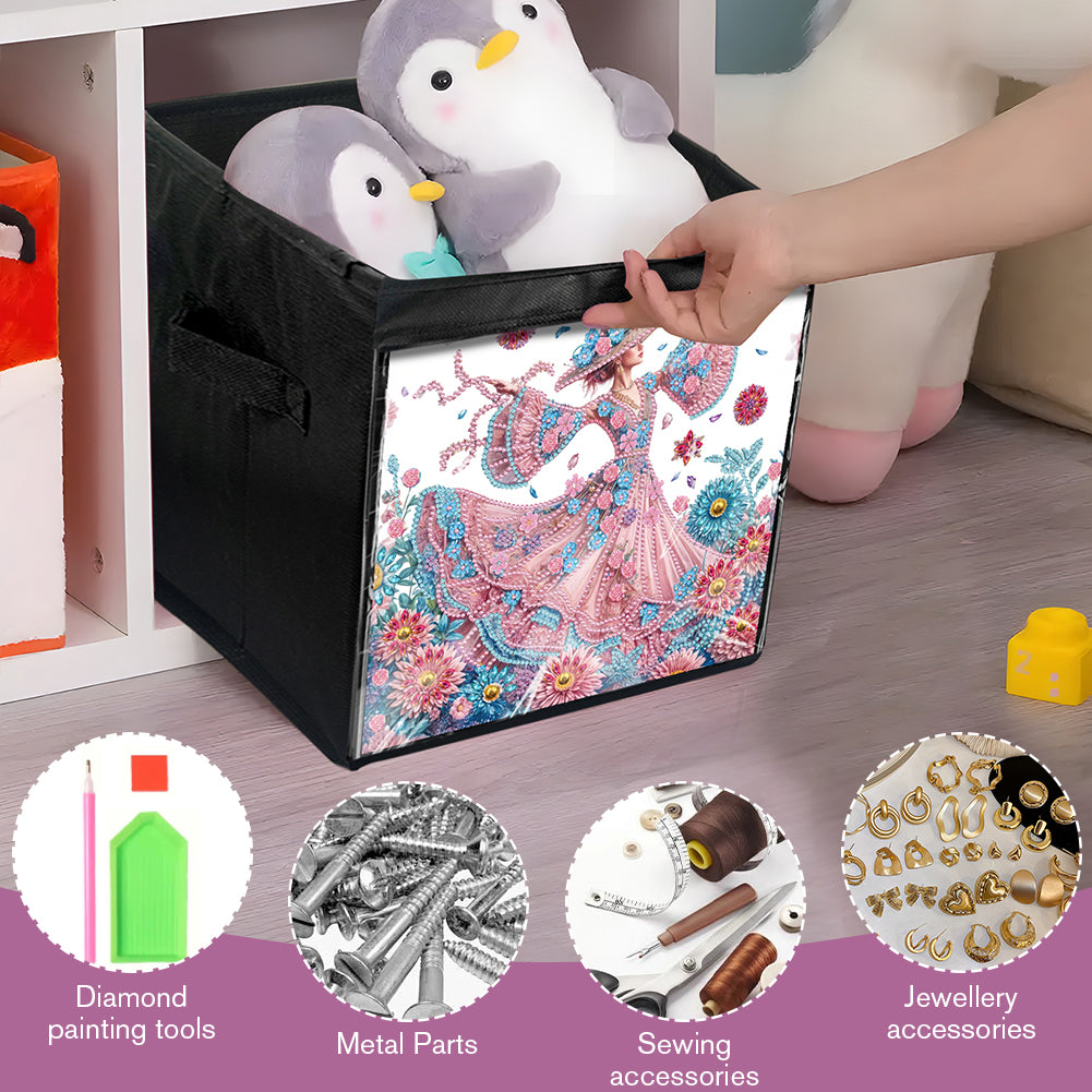 DIY Diamond Painting Storage Box Canvas Organizer Box Diamond Painting Kit