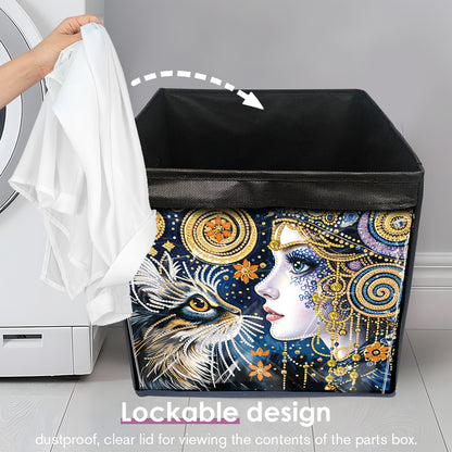 DIY Diamond Painting Storage Box Canvas Organizer Box Diamond Painting Kit
