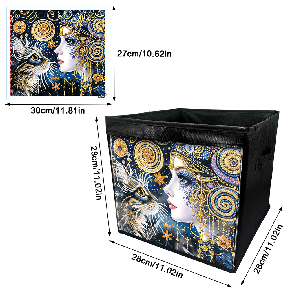 DIY Diamond Painting Storage Box Canvas Organizer Box Diamond Painting Kit