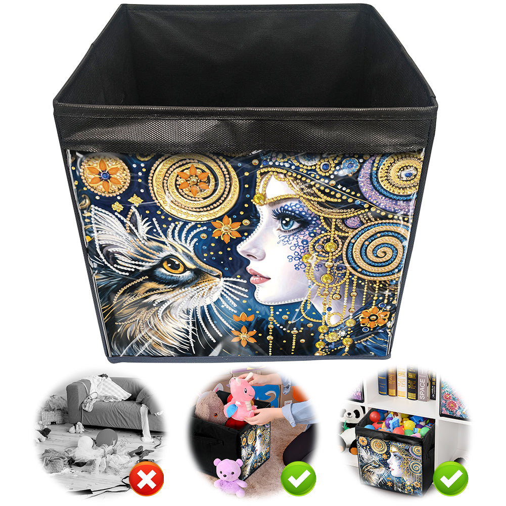 DIY Diamond Painting Storage Box Canvas Organizer Box Diamond Painting Kit