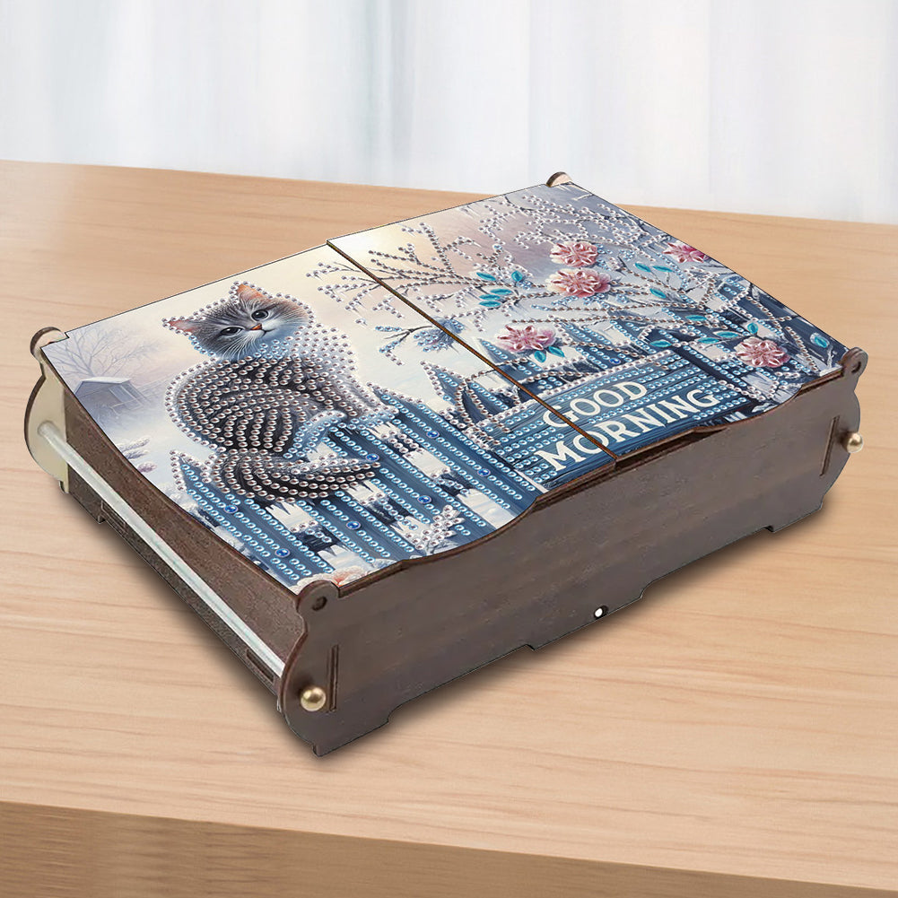 Diamond Painting Storage Box DIY 5D Diamond Painting Jewelry Box for Women Girls