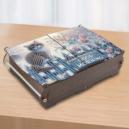 Diamond Painting Storage Box DIY 5D Diamond Painting Jewelry Box for Women Girls