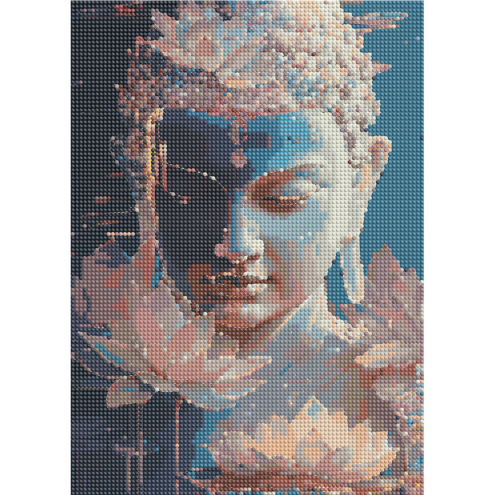 Buddha Statue Religion - Full Round Drill Diamond Painting 30*40CM