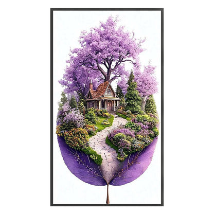 Leaf Silhouette - Spring - 11CT Stamped Cross Stitch 40*70CM