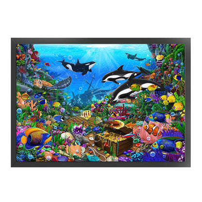 Underwater World - 11CT Stamped Cross Stitch 90*67CM