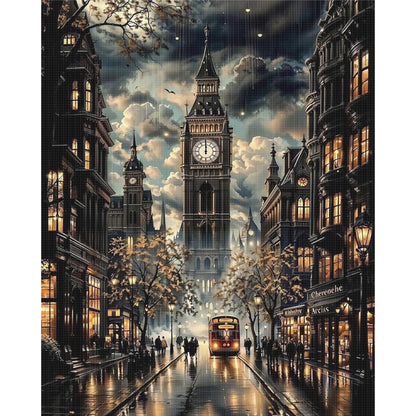 Big Ben - 11CT Stamped Cross Stitch 40*50CM
