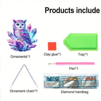 Acrylic Diamond Painting Hanging Pendant Rhinestone Diamond Art Window Pendants