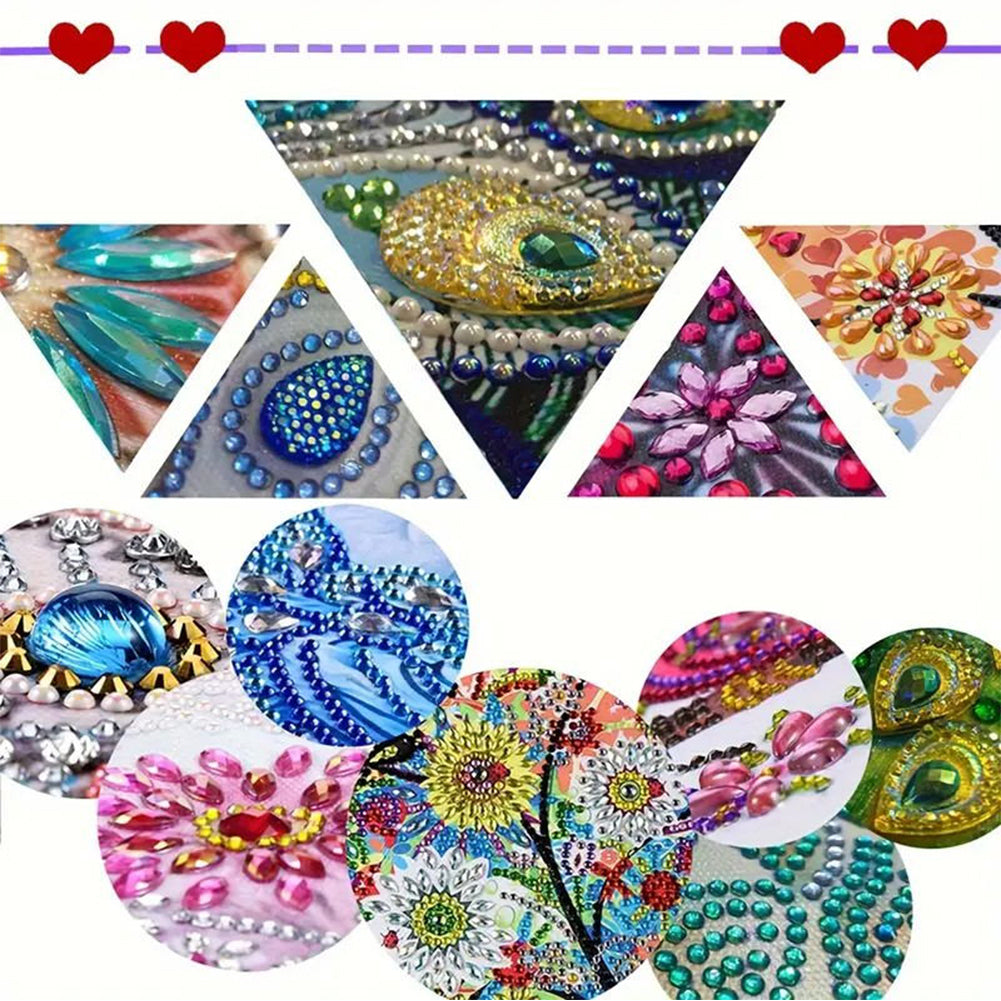 Acrylic Diamond Painting Hanging Pendant Rhinestone Diamond Art Window Pendants