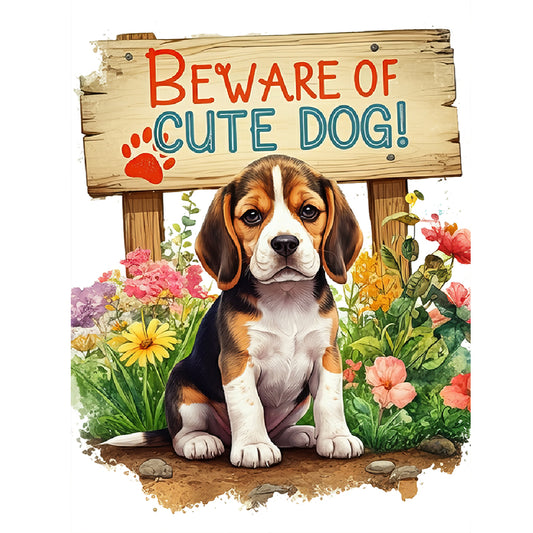 Beagle - Full Round Drill Diamond Painting 30*40CM