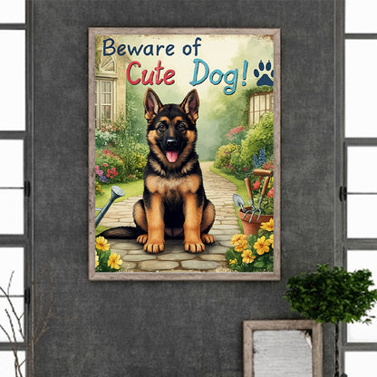 German Shepherd - Full Round Drill Diamond Painting 30*40CM
