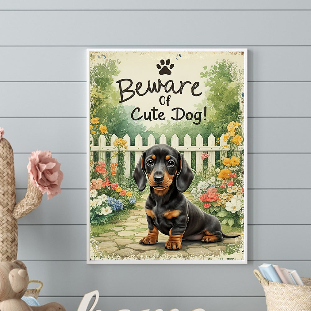 Dachshund - Full Round Drill Diamond Painting 30*40CM
