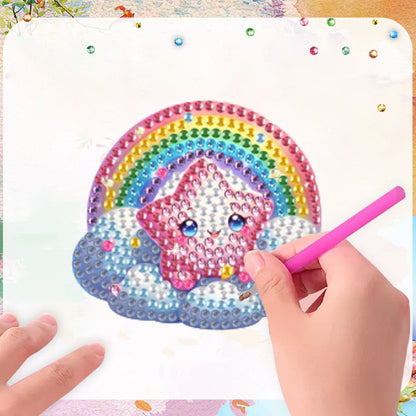 6Pcs Diamond Painting Refrigerator Magnets Diamond Art Kits for Adults Beginners