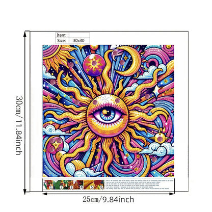 Sunny Eyes - Special Shaped Drill Diamond Painting 30*30CM