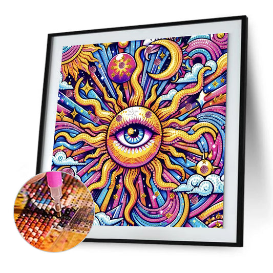 Sunny Eyes - Special Shaped Drill Diamond Painting 30*30CM