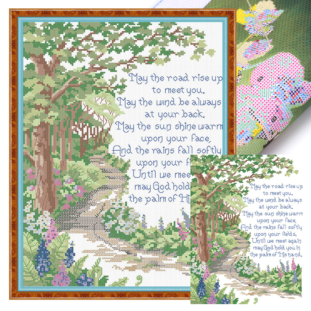 Missing - 14CT Stamped Cross Stitch 29*40CM(Joy Sunday)
