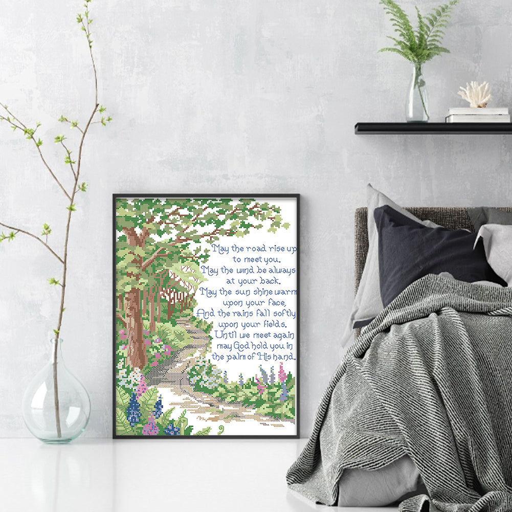 Missing - 14CT Stamped Cross Stitch 29*40CM(Joy Sunday)