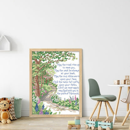 Missing - 14CT Stamped Cross Stitch 29*40CM(Joy Sunday)