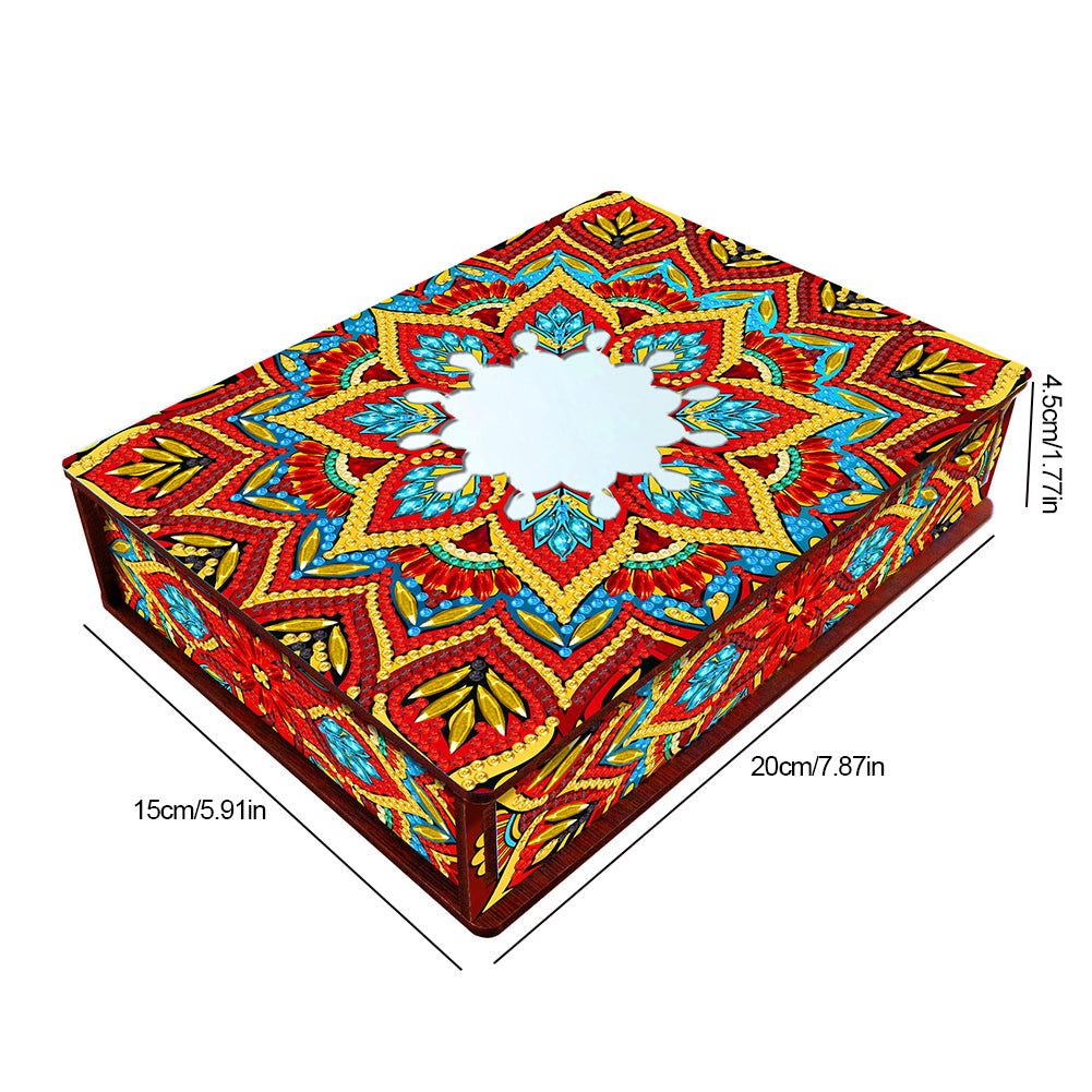 Diamond Painting Storage Box DIY 5D Diamond Painting Jewelry Box for Women Girls