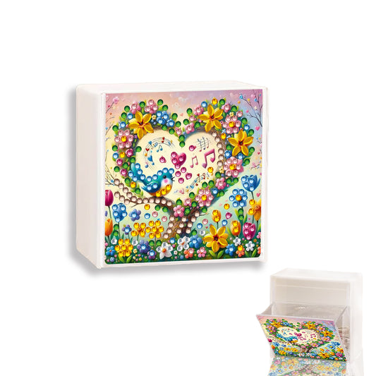 Wall Mounted Love Diamond Painting Storage Box Storage Case for Adults Beginners