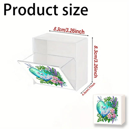 Wall Mounted Love Diamond Painting Storage Box Storage Case for Adults Beginners