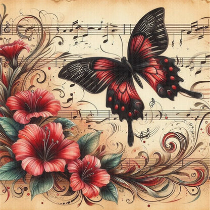 Butterfly - 11CT Stamped Cross Stitch 40*40CM