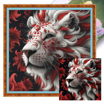 Lion - 11CT Stamped Cross Stitch 40*40CM