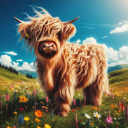 Highland Yak - 11CT Stamped Cross Stitch 40*40CM