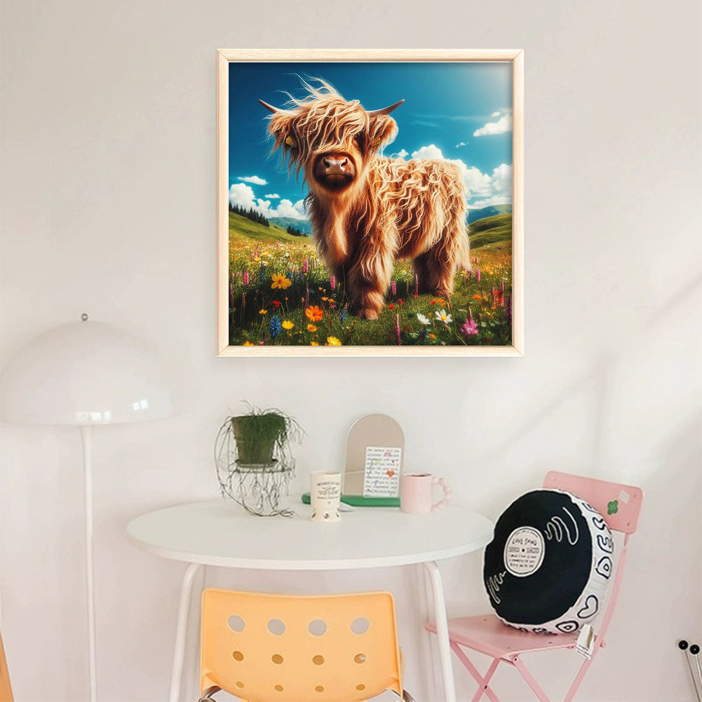 Highland Yak - 11CT Stamped Cross Stitch 40*40CM
