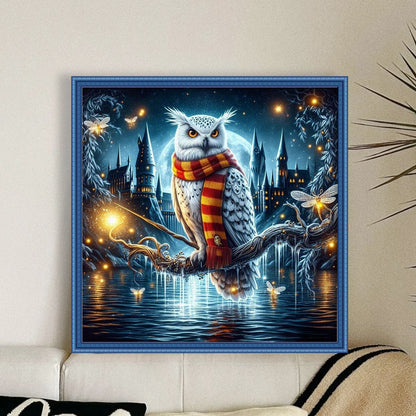 Magic Owl - 11CT Stamped Cross Stitch 40*40CM