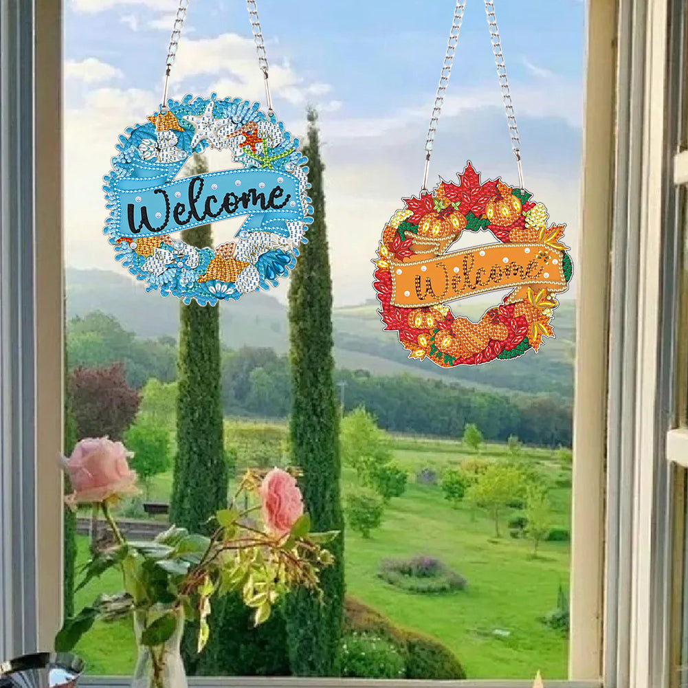 2D Flat DIY Diamond Art Pendant Diamond Painting Set Home Wall Decoration Crafts