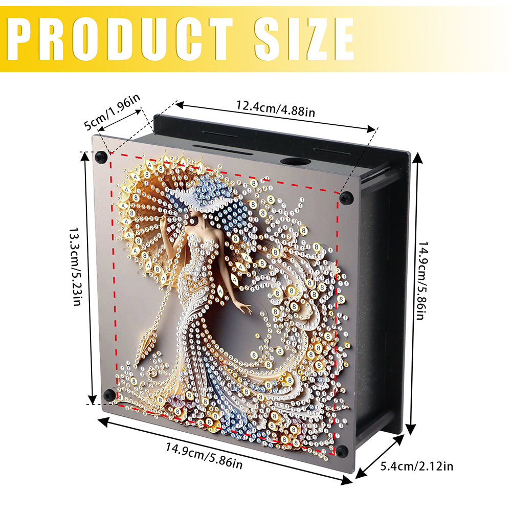 Hummingbird Diamond Painting Change Holder Case Decors for Adults Beginners
