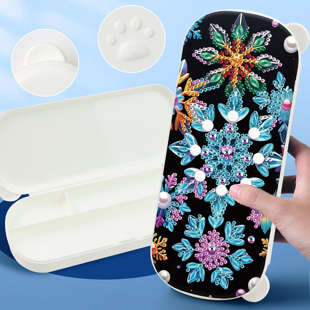 DIY Diamond Painting Pencil Case for Pens Brushes Accessories Travel Pencil Case