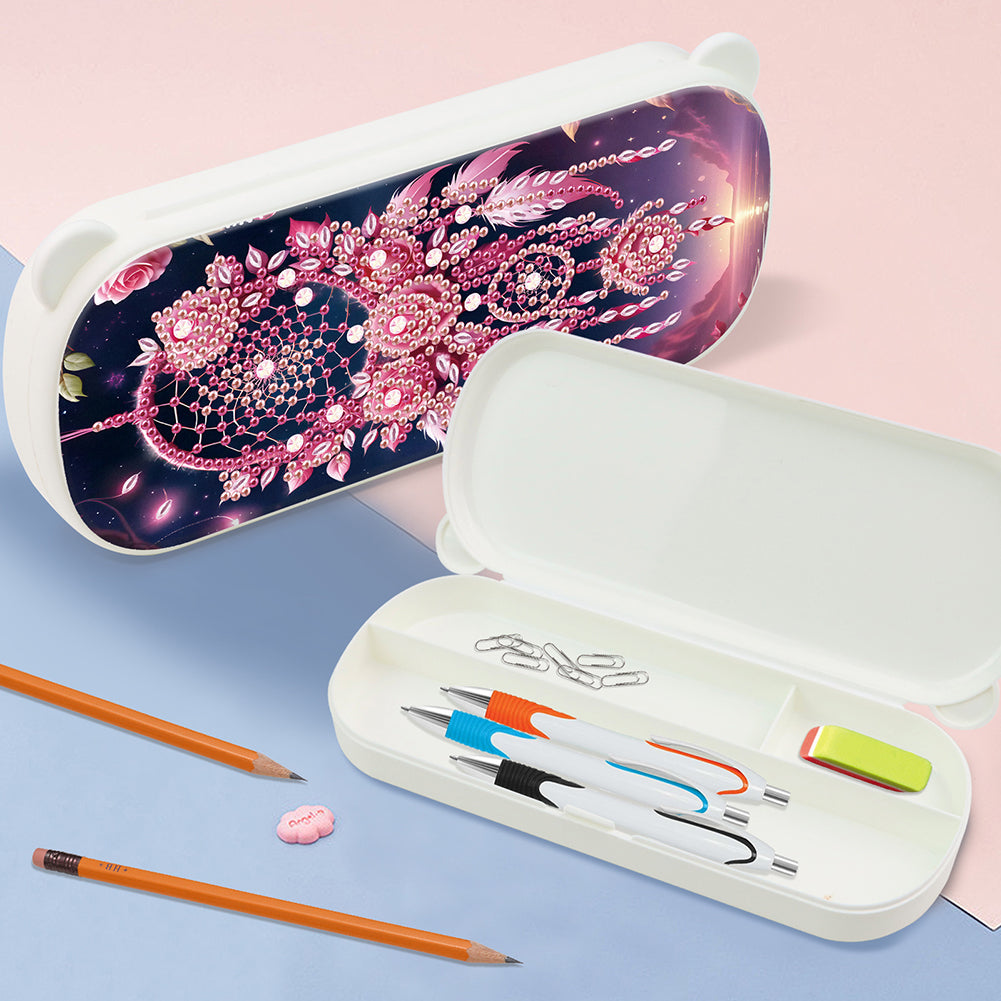 DIY Diamond Painting Pencil Case for Pens Brushes Accessories Travel Pencil Case