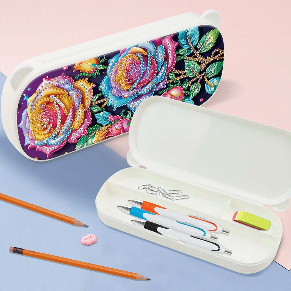 DIY Diamond Painting Pencil Case for Pens Brushes Accessories Travel Pencil Case