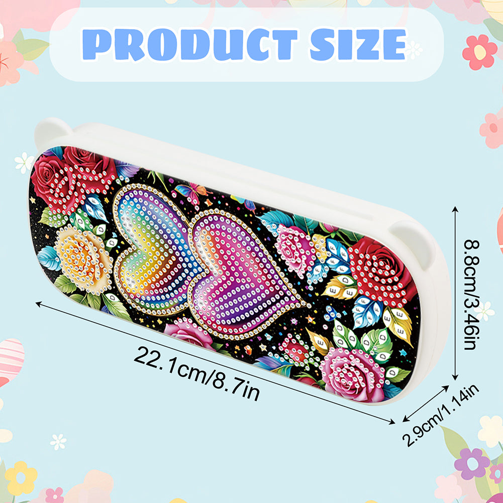 DIY Diamond Painting Pencil Case for Pens Brushes Accessories Travel Pencil Case