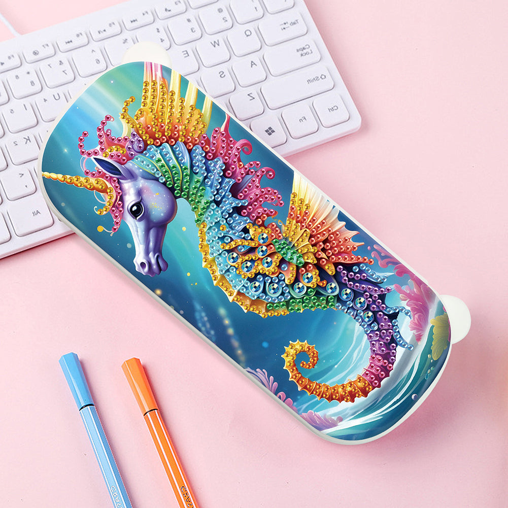 DIY Diamond Painting Pencil Case for Pens Brushes Accessories Travel Pencil Case
