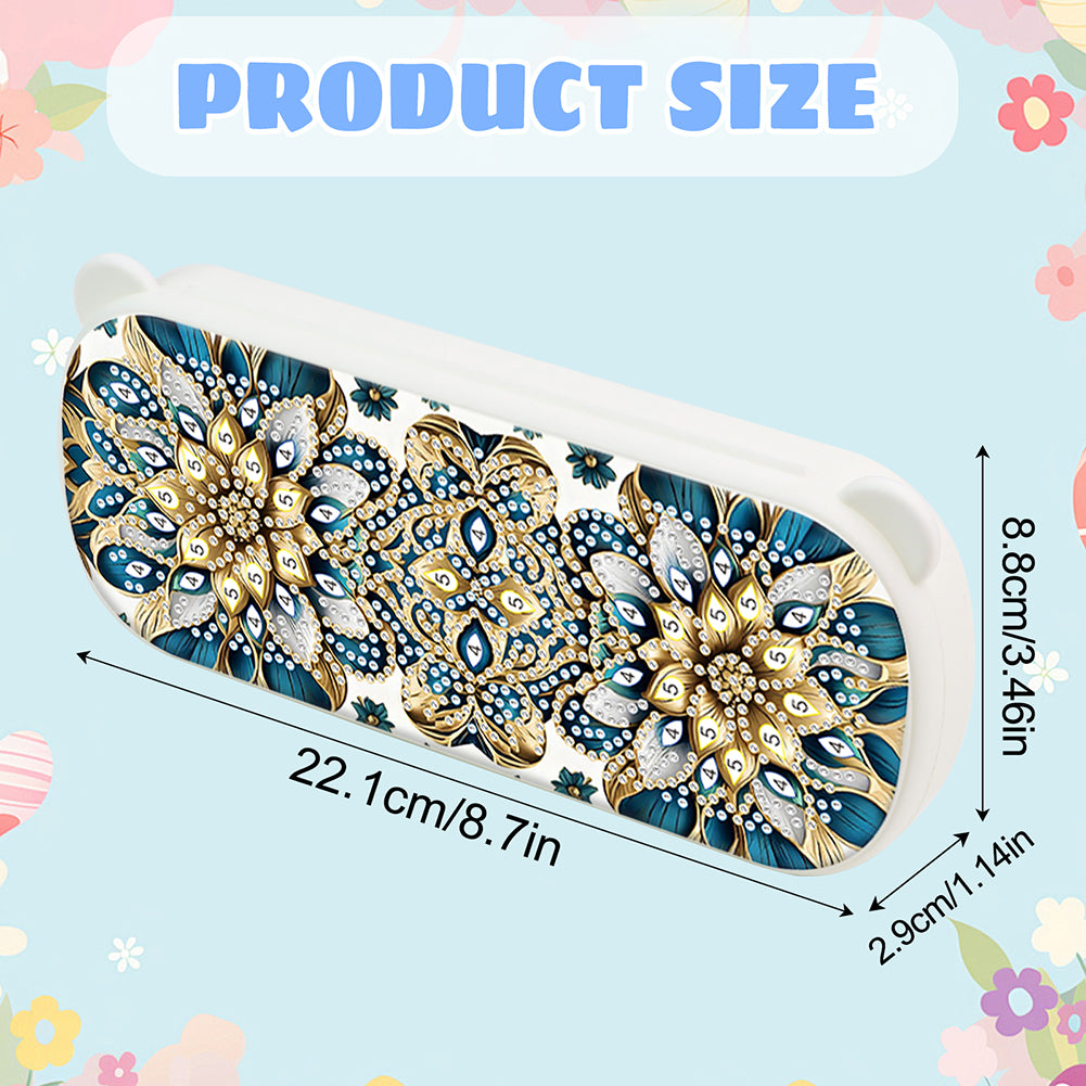 DIY Diamond Painting Pencil Case for Pens Brushes Accessories Travel Pencil Case