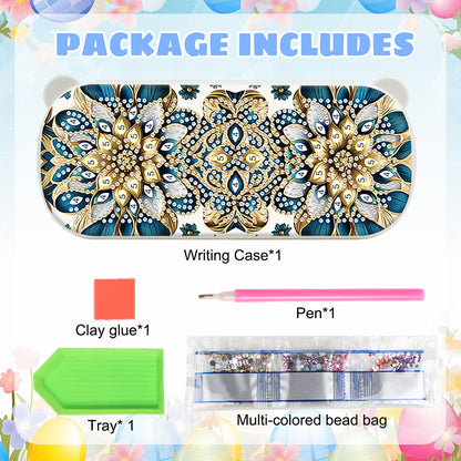 DIY Diamond Painting Pencil Case for Pens Brushes Accessories Travel Pencil Case